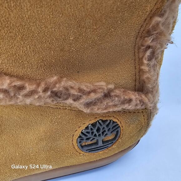 Timberland Mukluk Wheat Nubuck Boots Faux Fur Lining Winter Bootie Women's 7 - Picture 7 of 10